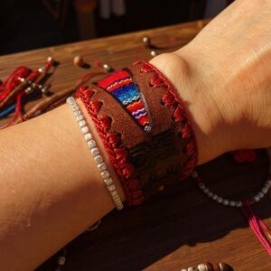 Leather bracelet from Peru